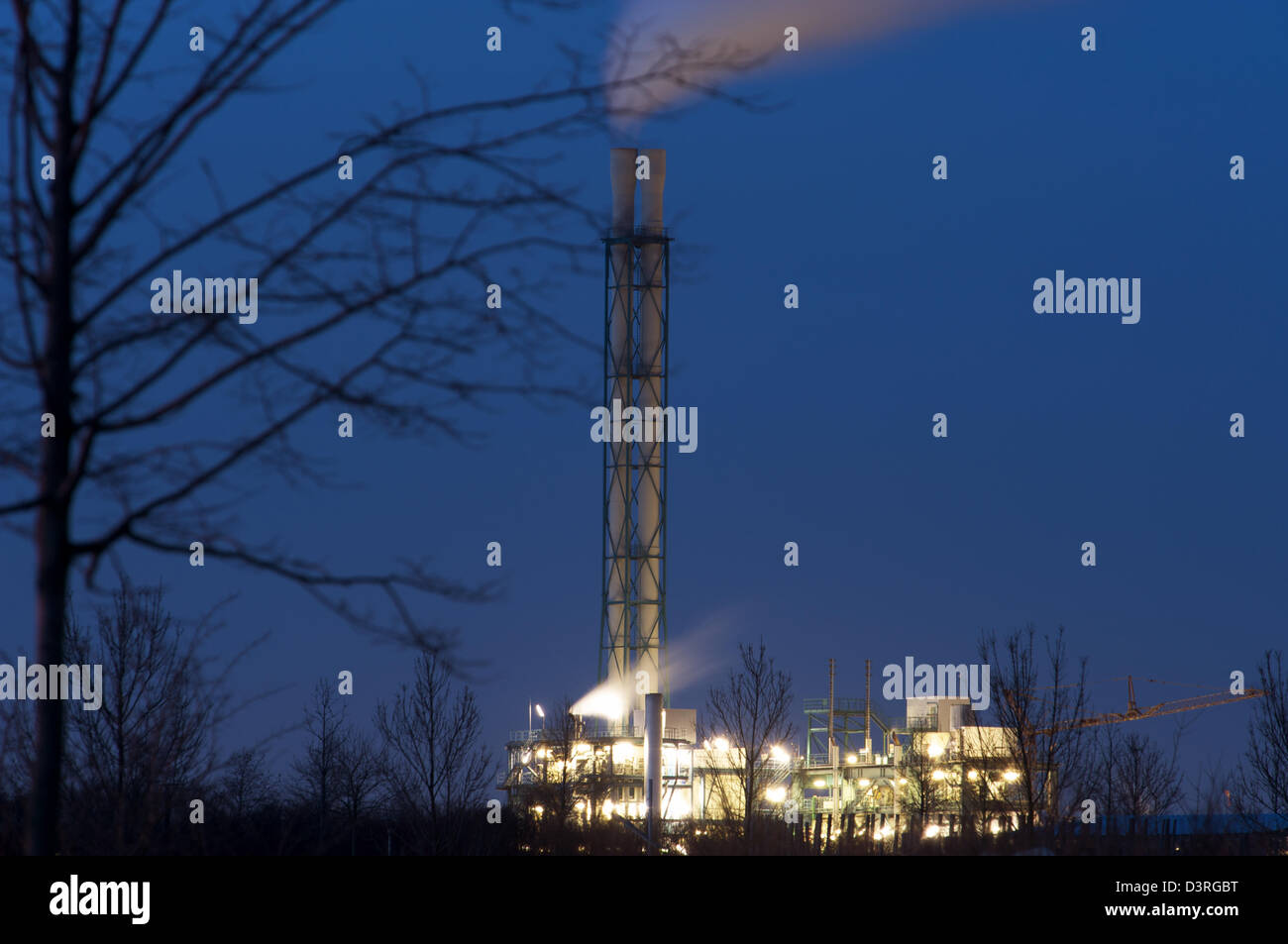 Kommerzielle Müllverbrennungsanlage Deutschland Stockfoto