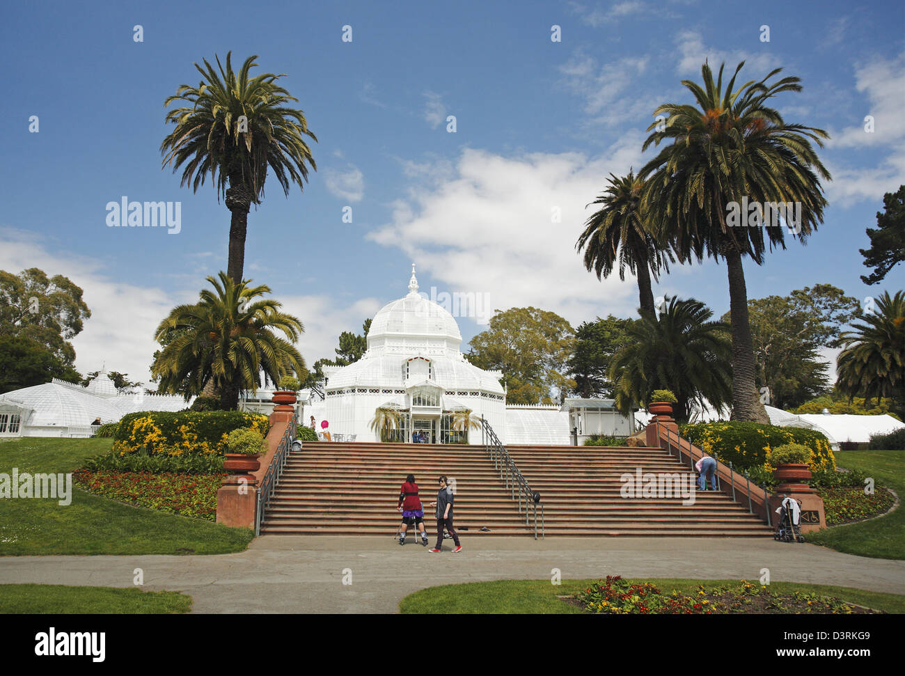Das Conservatory of Flowers, Golden Gate Park, San Francisco, Kalifornien, USA Stockfoto
