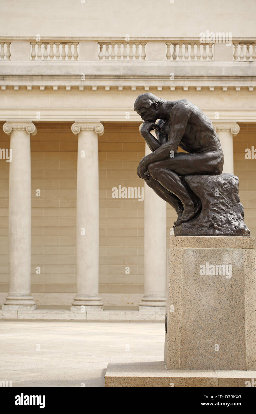 Der Denker von Auguste Rodin, der Ehrenlegion, Fine Arts Museums of San Francisco, Kalifornien, USA Stockfoto