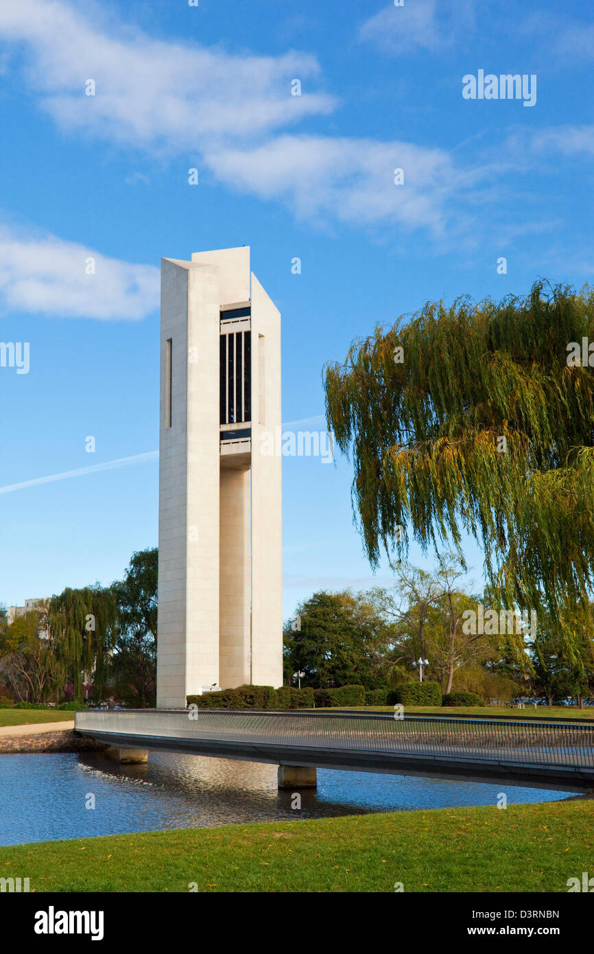 Die National Carillon Glockenturm am Lake Burley Griffin. Canberra, Australian Capital Territory (ACT), Australien Stockfoto