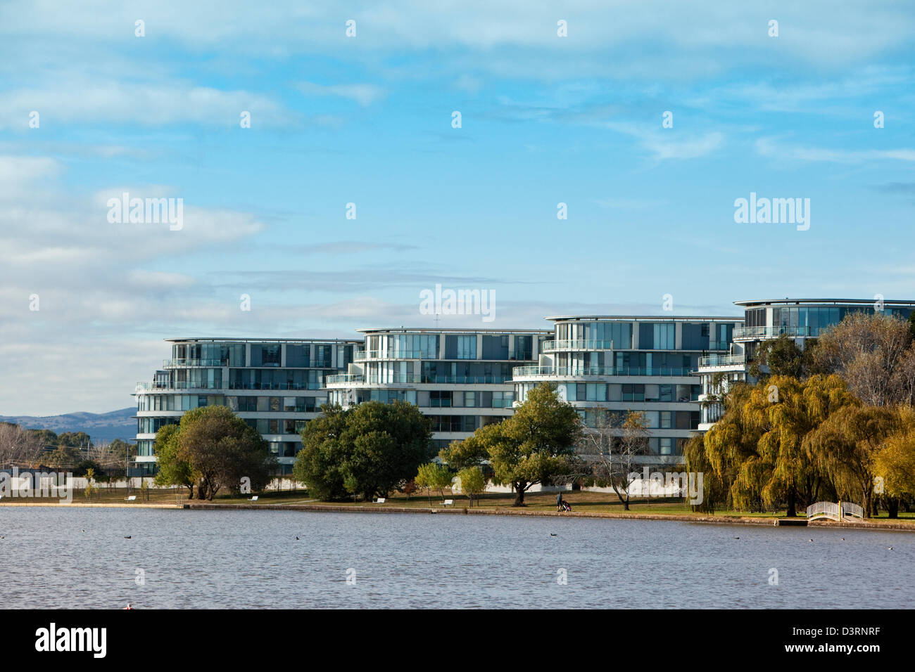 Die Waterfront Apartments - Teil der Kingston-Vorland-Sanierung. Canberra, Australian Capital Territory, Australien Stockfoto