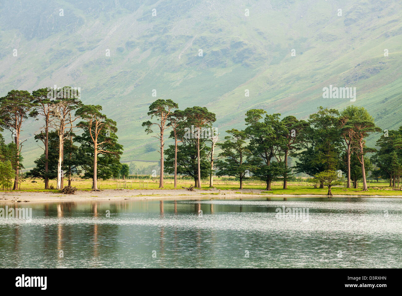 Blick über Buttermere in Cumbria. Stockfoto