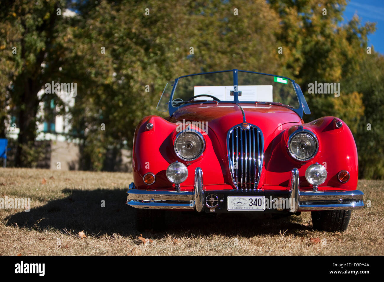 Oldtimer Jaguar-Auto-Rallye in Parkes. Canberra, Australian Capital Territory (ACT), Australien Stockfoto