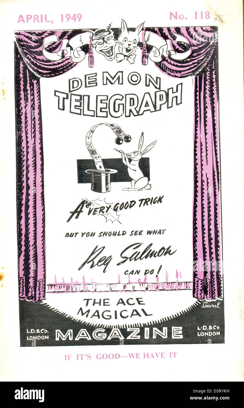 Cover des Magazins Demon Telegraph Stockfoto
