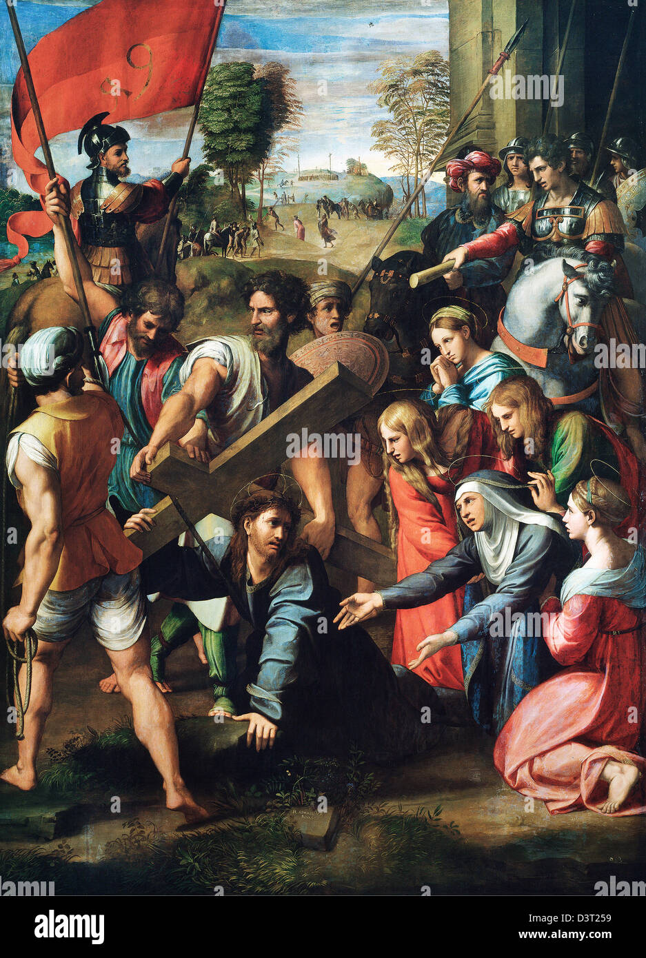 Raphael, Christus fallen auf dem Weg zum Kalvarienberg 1516 Öl auf Leinwand. Museo del Prado, Madrid Stockfoto