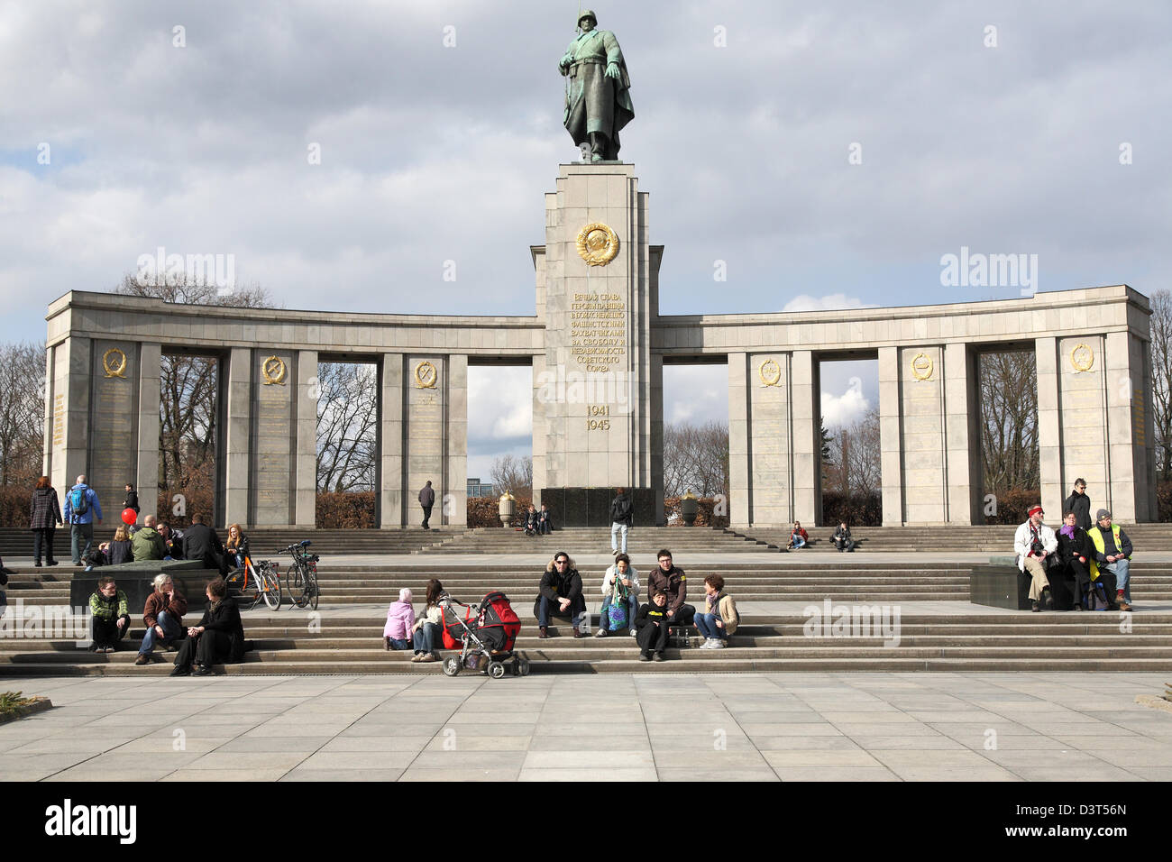 Berlin, Deutschland, Sowjetisches Ehrenmal im Tiergarten Stockfoto