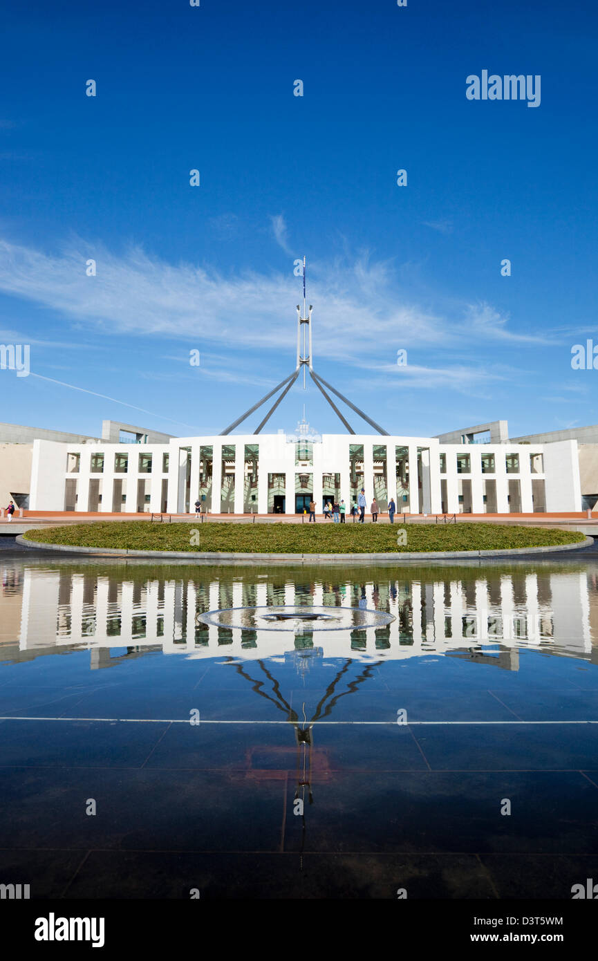 Parlamentsgebäude auf dem Capital Hill. Canberra, Australian Capital Territory (ACT), Australien Stockfoto