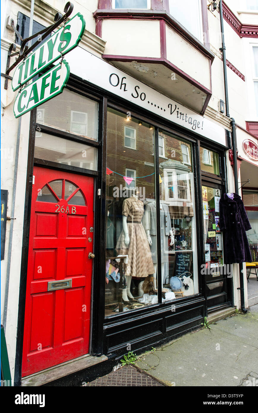 Ventnor Straße Vintage-Shop Isle of White England Great Britain UK Stockfoto