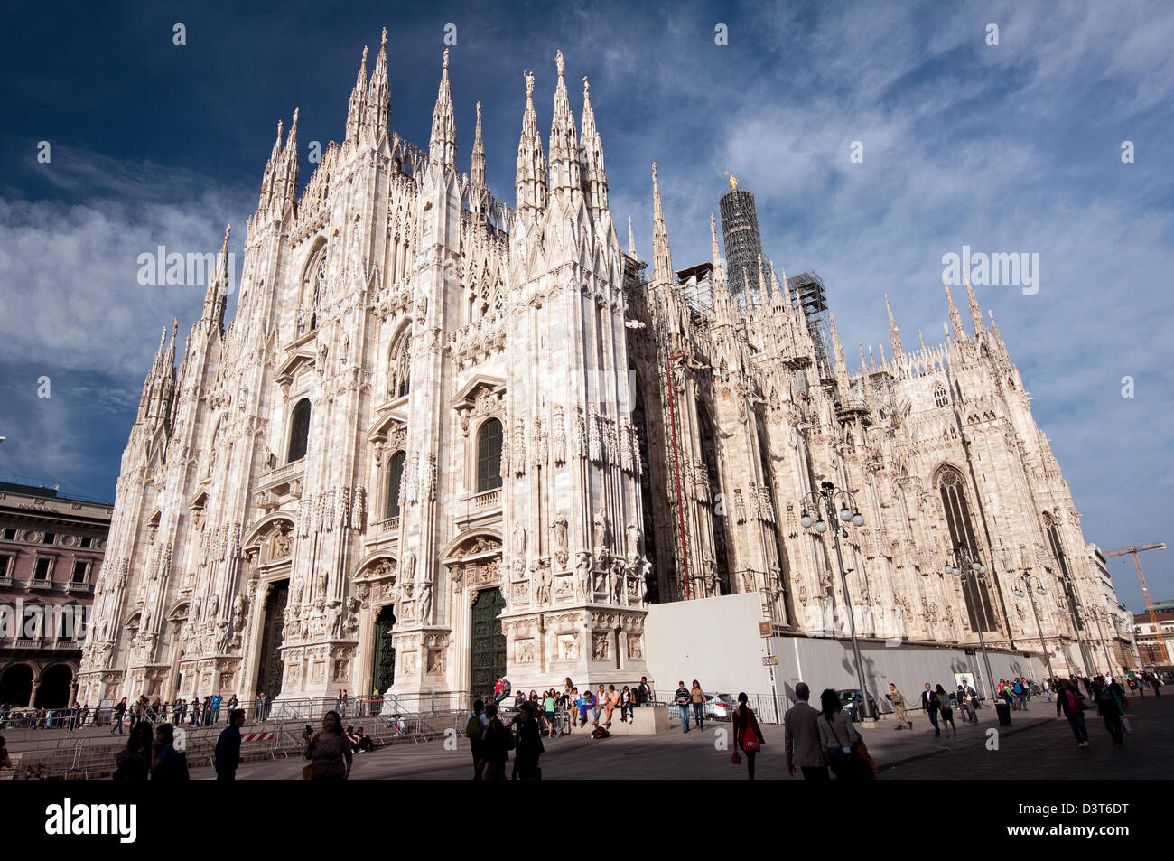 Eine Ansicht des Duomo de Milano Stockfoto
