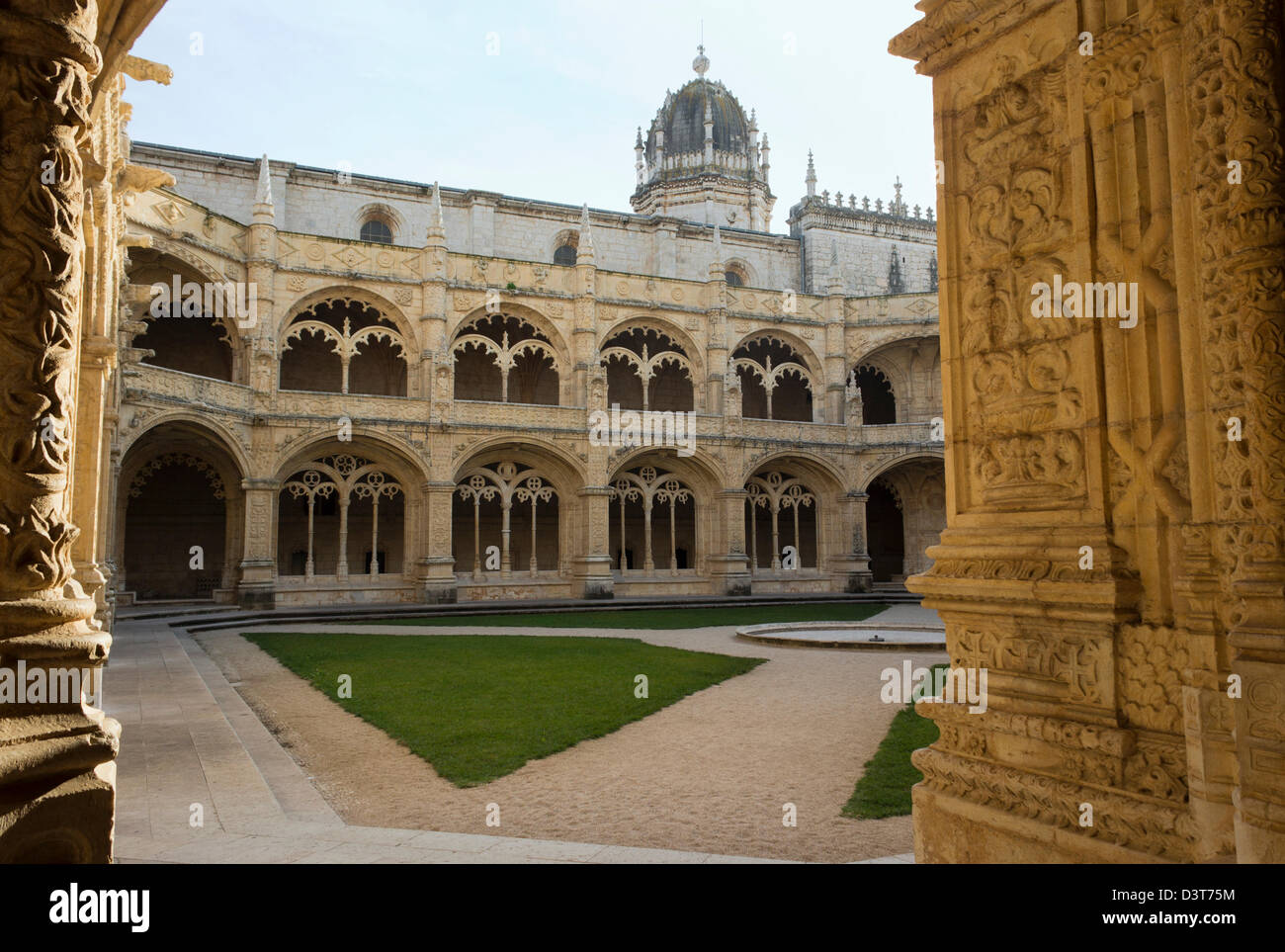 Lissabon, Portugal. Das Hieronymus-Kloster oder El Monasterio de Los Jerónimos de Santa María de Belém Stockfoto