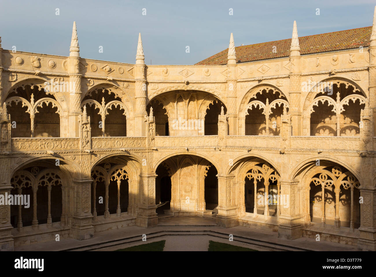 Lissabon, Portugal. Das Hieronymus-Kloster oder El Monasterio de Los Jerónimos de Santa María de Belém. Stockfoto