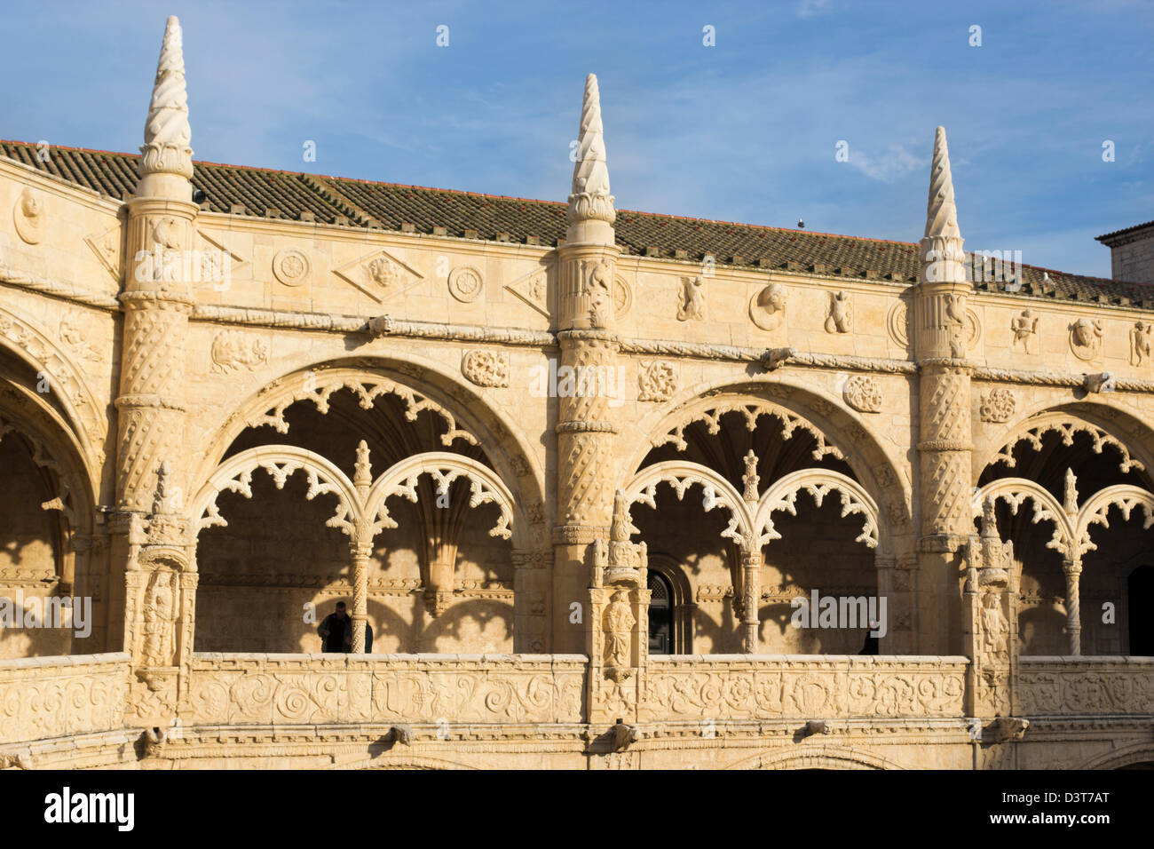 Lissabon, Portugal. Das Hieronymus-Kloster oder El Monasterio de Los Jerónimos de Santa María de Belém. Stockfoto