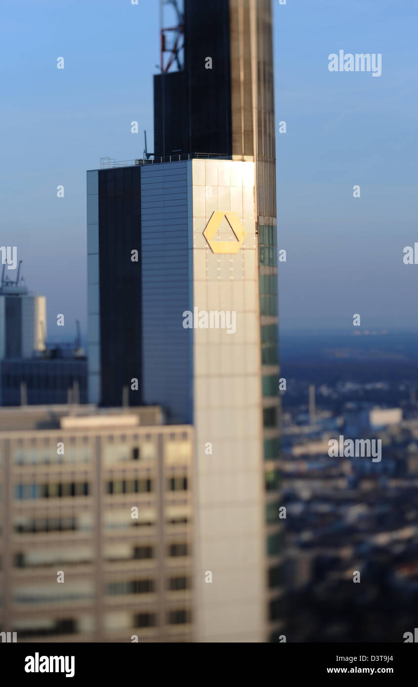 Frankfurt Am Main, Deutschland, die Commerzbank-Tower Stockfoto