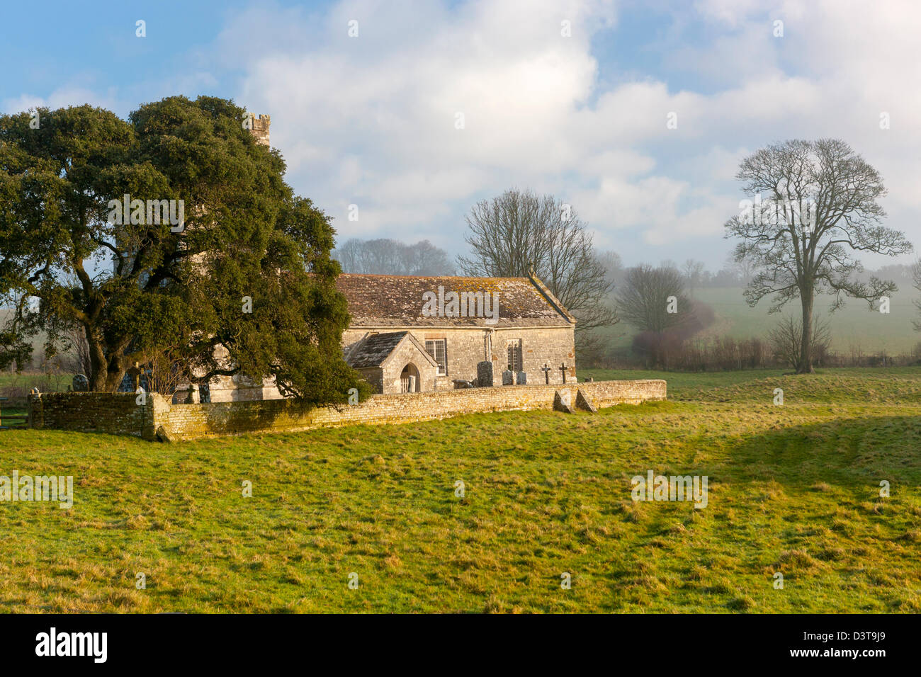 Whitcombe Kirche erbaut im 12. Jahrhundert, Whitcombe, Dorset, England, UK, Europa. Stockfoto