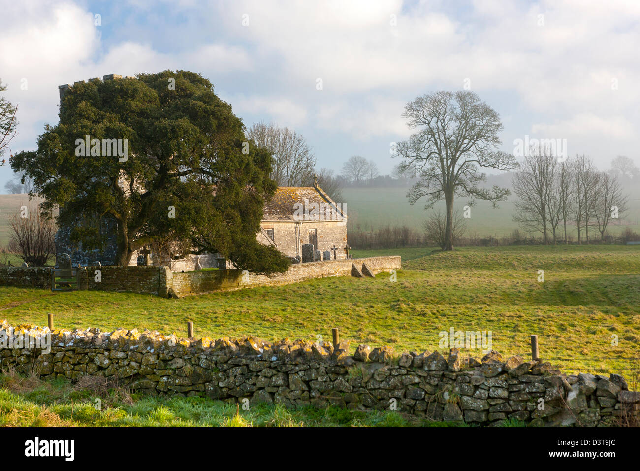 Whitcombe Kirche erbaut im 12. Jahrhundert, Whitcombe, Dorset, England, UK, Europa. Stockfoto