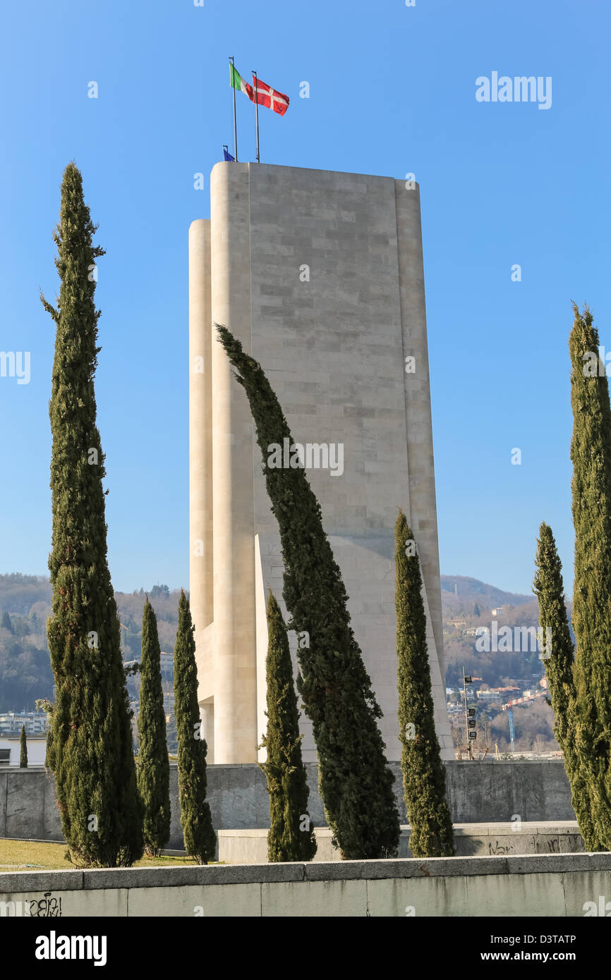 Italien, Como, Denkmal des italienischen Krieg Opfer Stockfoto