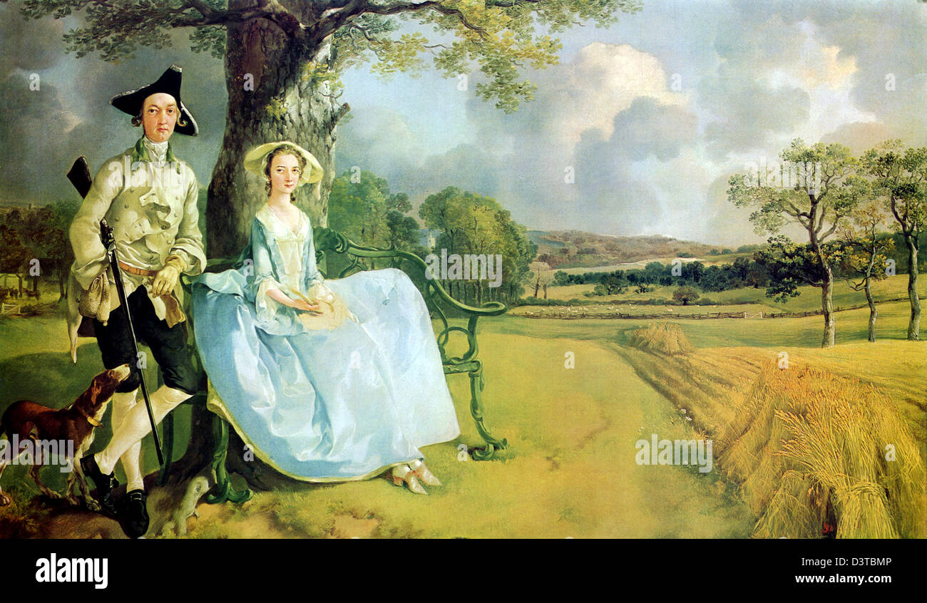 Herr und Frau Robert Andrews von Thomas Gainsborough Stockfoto