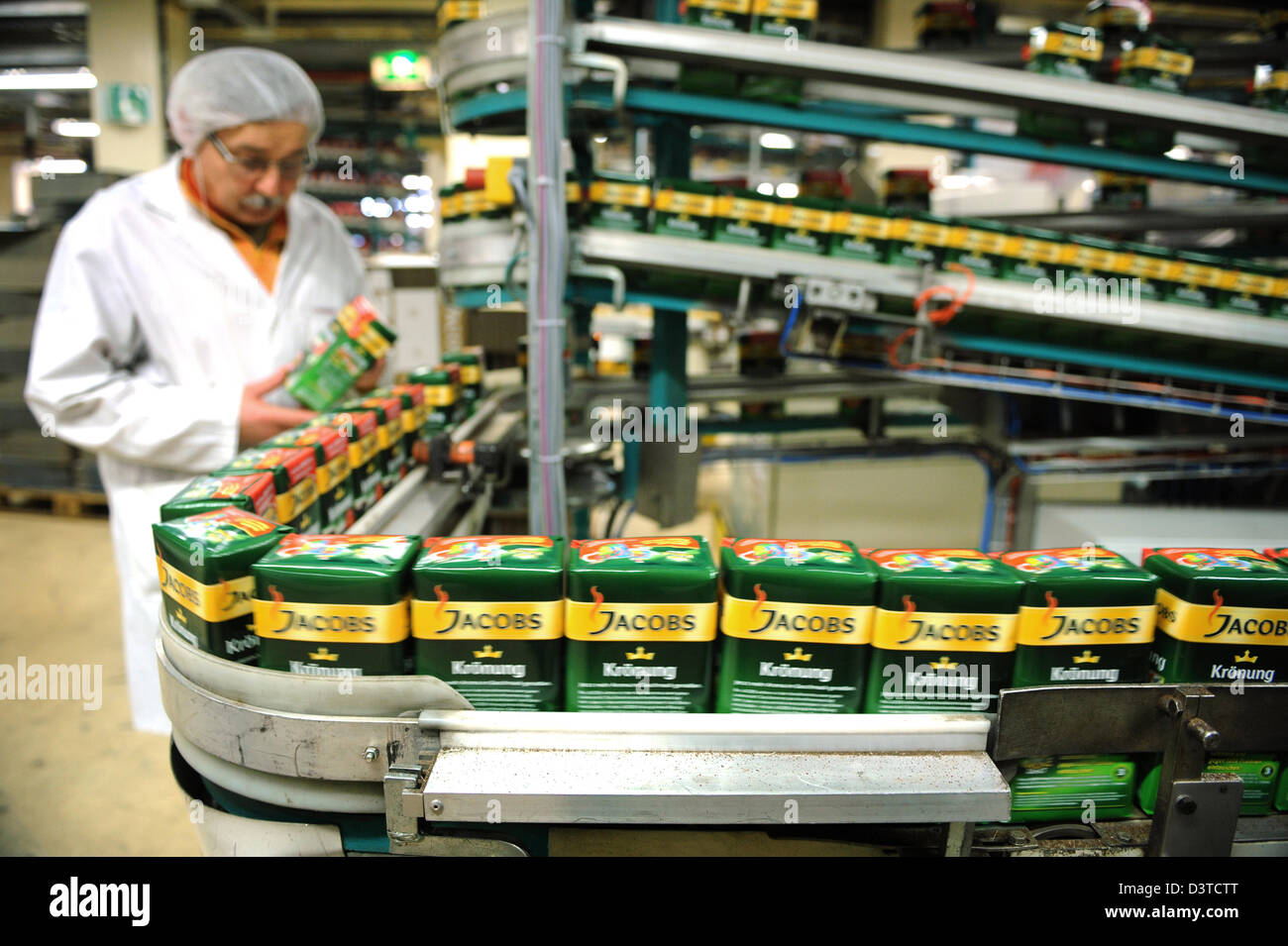 Berlin, Deutschland, Roest Kaffee Produktionsanlage im Werk Kraft Foods Stockfoto