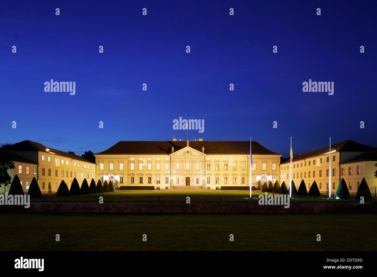 Berlin, Deutschland, Schloss Bellevue, dem Sitz des Bundespräsidenten Stockfoto