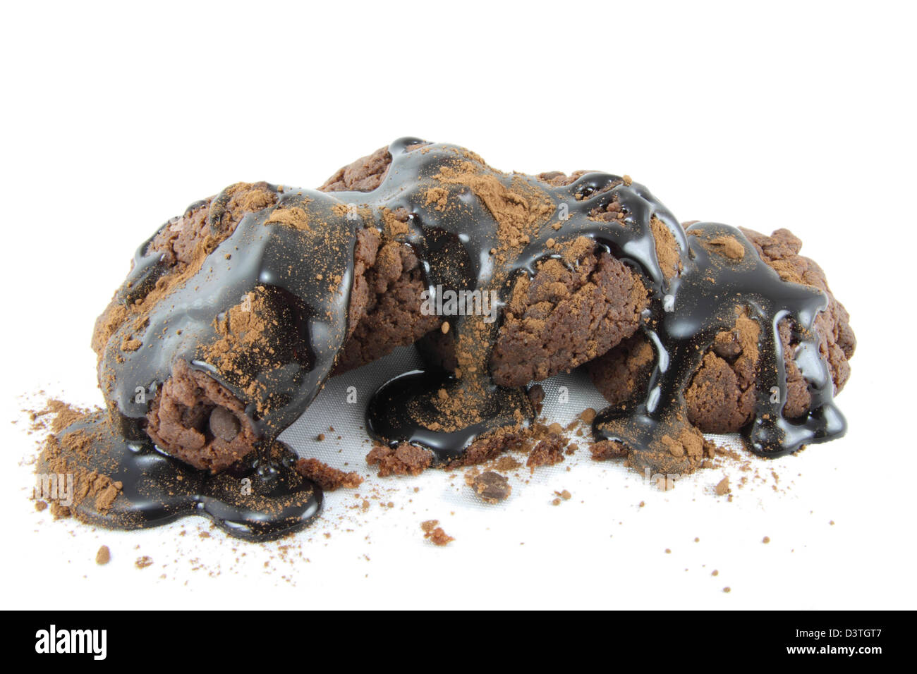 Brownies mit Schokolade Stockfoto