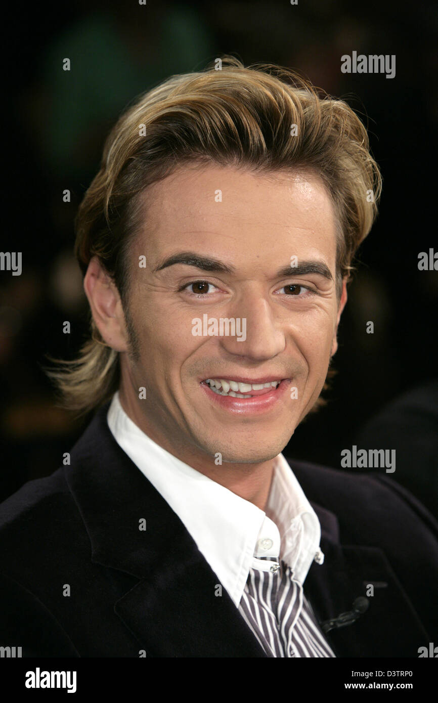 Deutsche volksliedhaften Musik Sängerin TV-Moderator Florian Silbereisen abgebildet auf der TV-Talkshow "Riverboat" in Leipzig, Deutschland, 3. November 2006. Foto: Tom Schulze Stockfoto