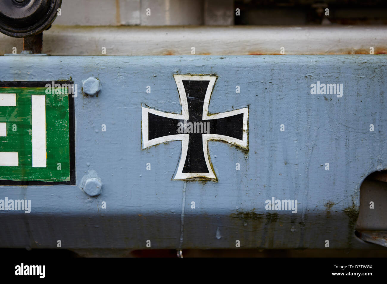 alte DDR Polizei LKW Stockfoto