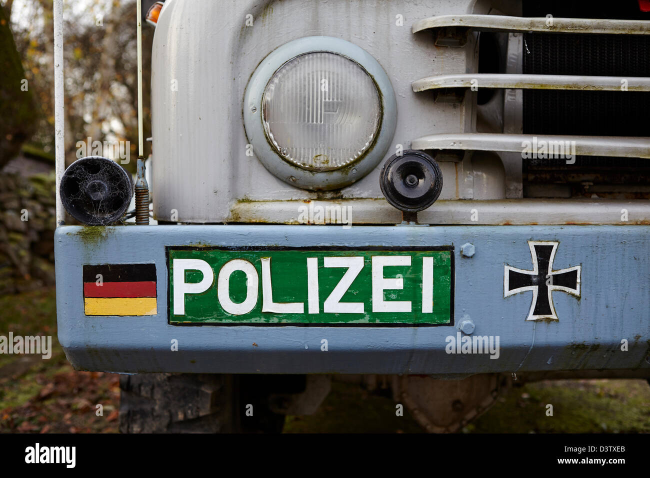alte DDR Polizei LKW Stockfoto