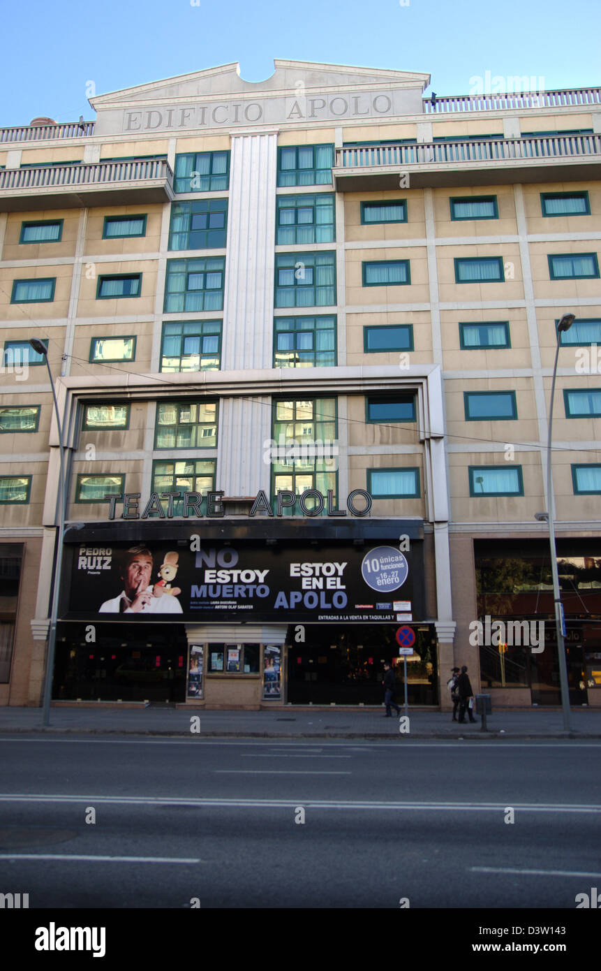 Apolo Gebäude in Barcelona Apolo Theater Stockfoto