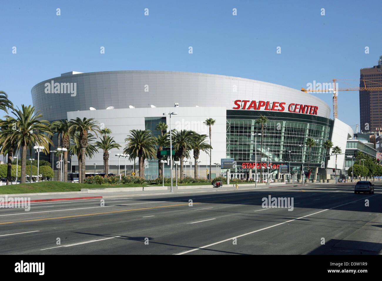 Das Bild zeigt das Staples Center, das unter anderem Sportveranstaltungen, Los Angeles, Kalifornien, USA, 28. November 2006 beherbergt. Foto: Uli Deck Stockfoto