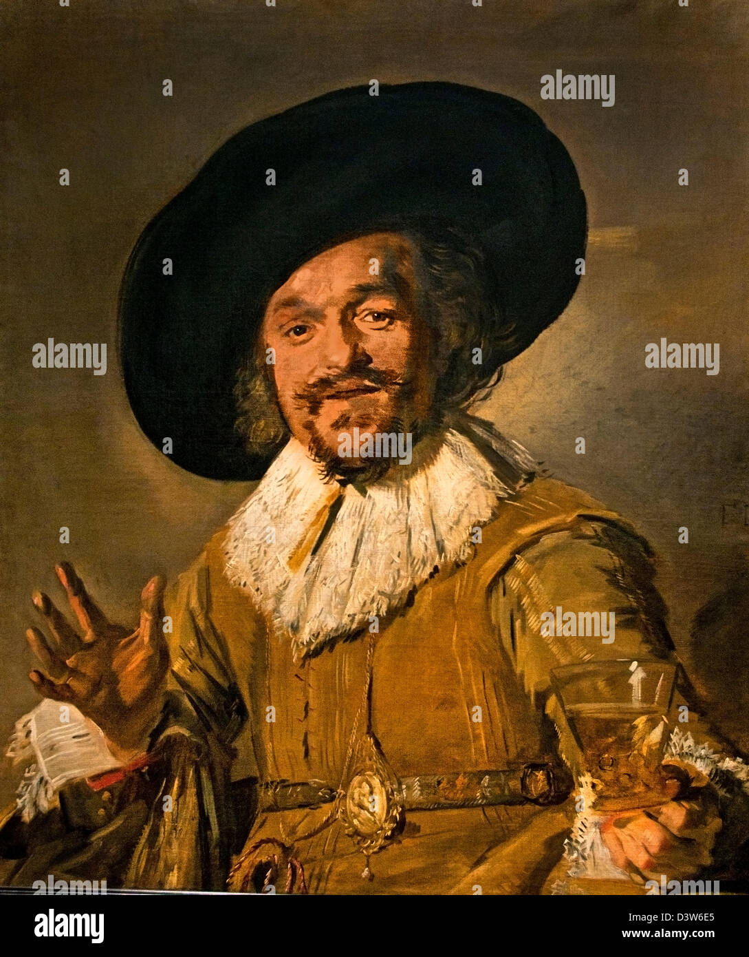 Der fröhliche Trinker 1628 Frans Hals 1582-1666 Niederlande Niederlande Stockfoto