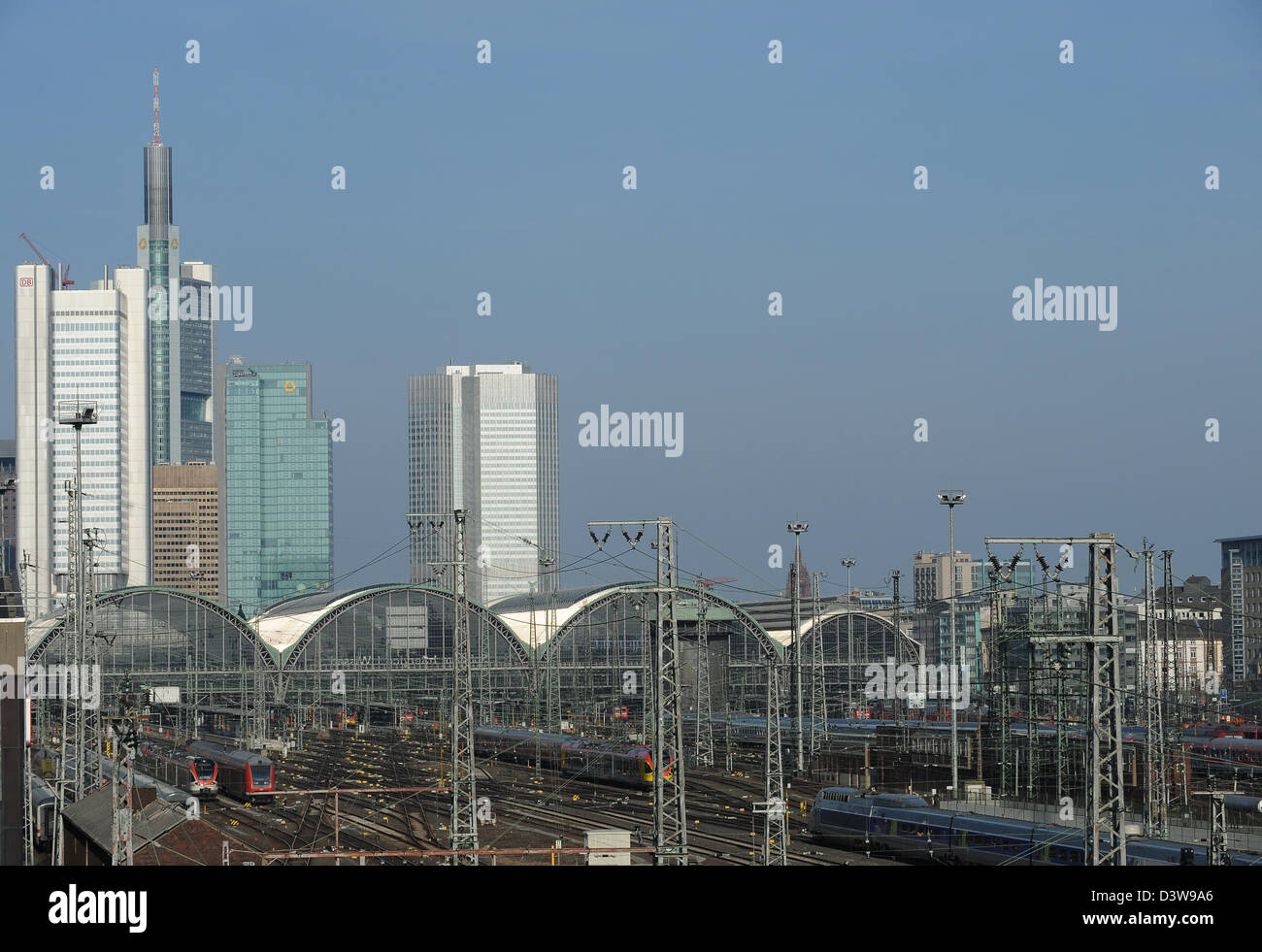 Frankfurt Am Main, Deutschland, Übersicht über den Hauptbahnhof ...