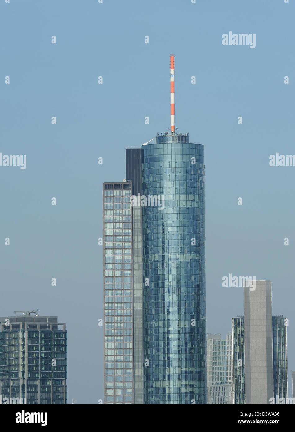Frankfurt Am Main, Deutschland, Main Tower und der Sitz der Landesbank Hessen-Thüringen Stockfoto