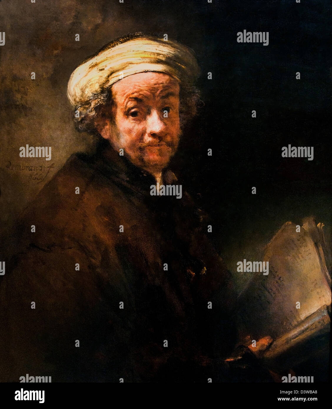Selbstportrait Rembrandt Harmenszoon van Rijn niederländischen 1606 – 1669 Niederlande Stockfoto