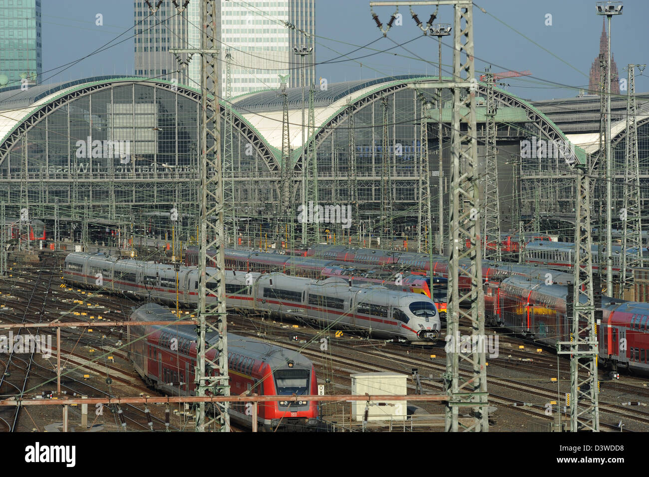 Frankfurt Am Main, Deutschland, Übersicht über den Hauptbahnhof ...