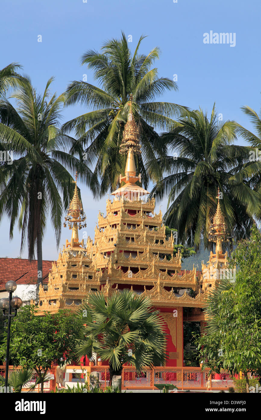 Malaysia, Penang, Georgetown, Dhammikarama Burmesen buddhistische Tempel, Stockfoto