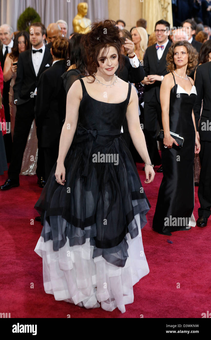 Hollywood, Kalifornien, USA 24. Februar 2013. Helena Bonham Carter kommt bei den Oscars in Hollywood & Highland Center am 24. Februar 2013 in Hollywood, Kalifornien. Stockfoto