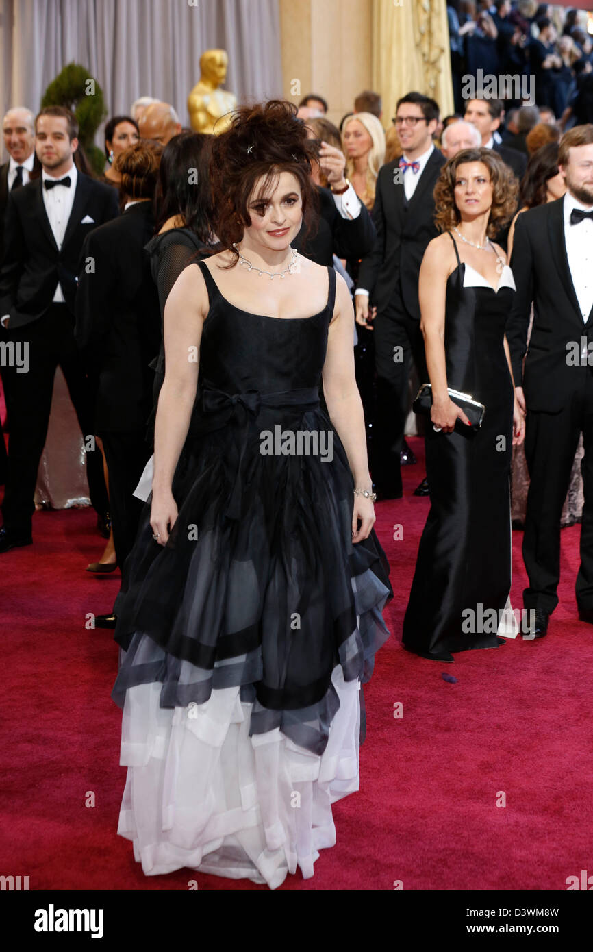 Hollywood, Kalifornien, USA 24. Februar 2013. Helena Bonham Carter kommt bei den Oscars in Hollywood & Highland Center am 24. Februar 2013 in Hollywood, Kalifornien. Stockfoto