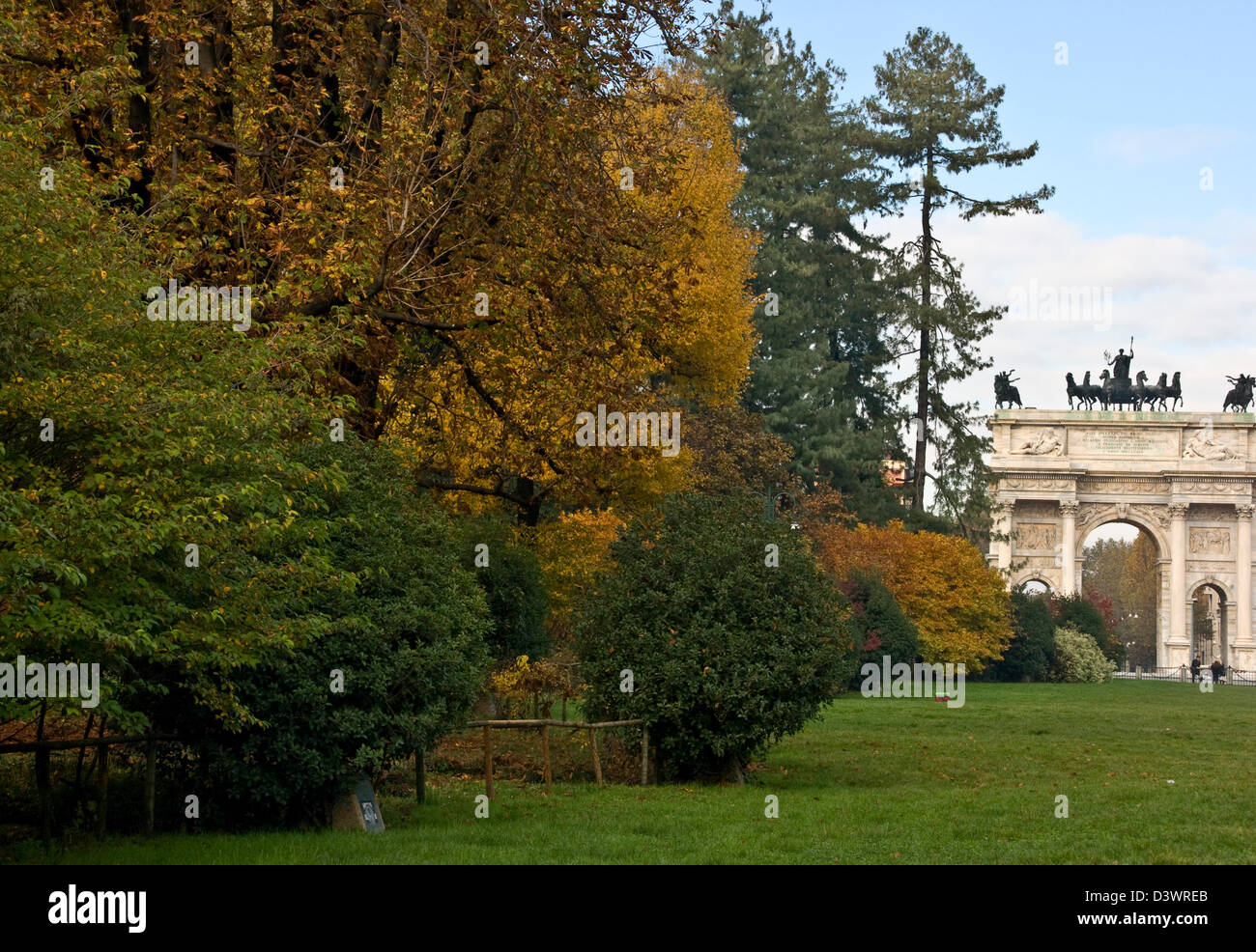 Arco della pace (Bogen des Friedens) im Parco Sempione Mailand Mailand Lombardei Italien Europa Stockfoto