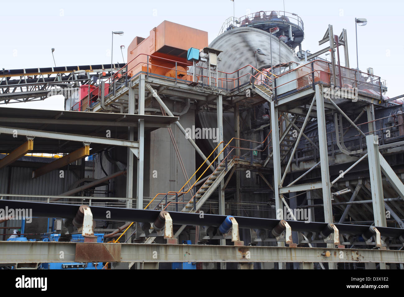 Brecher bei First Quantum Kansanshi Mining Anlage in Betrieb Stockfoto