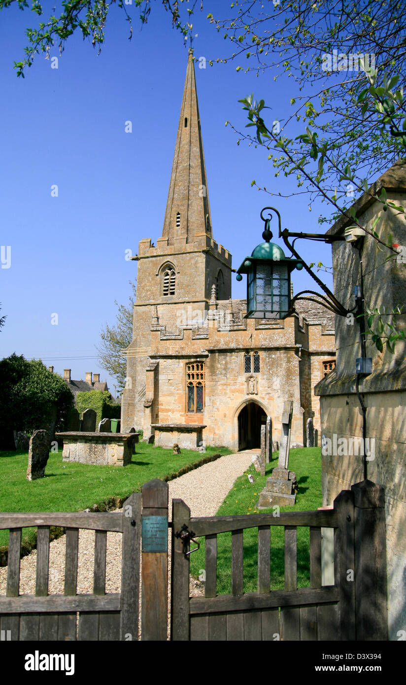 St. Michael und alle Engel Kirche Stanton Gloucestershire England UK Stockfoto