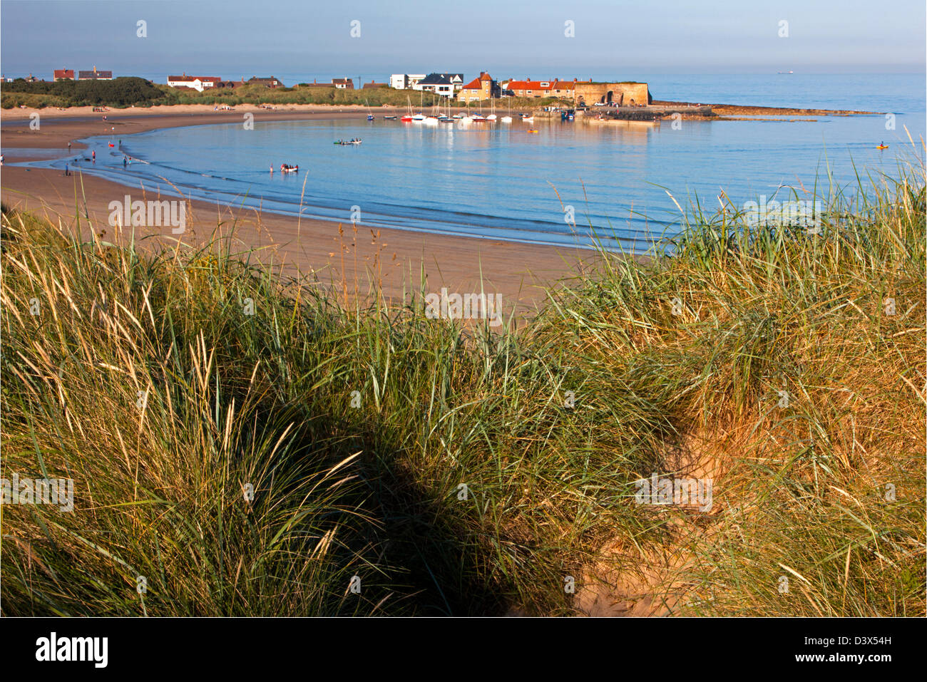 Beadnell Hafen und Dorf, Northumberland Stockfoto