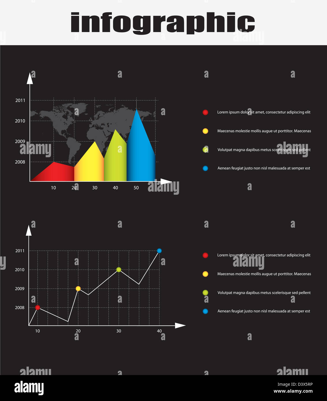 Business-Diagramm Stockfoto