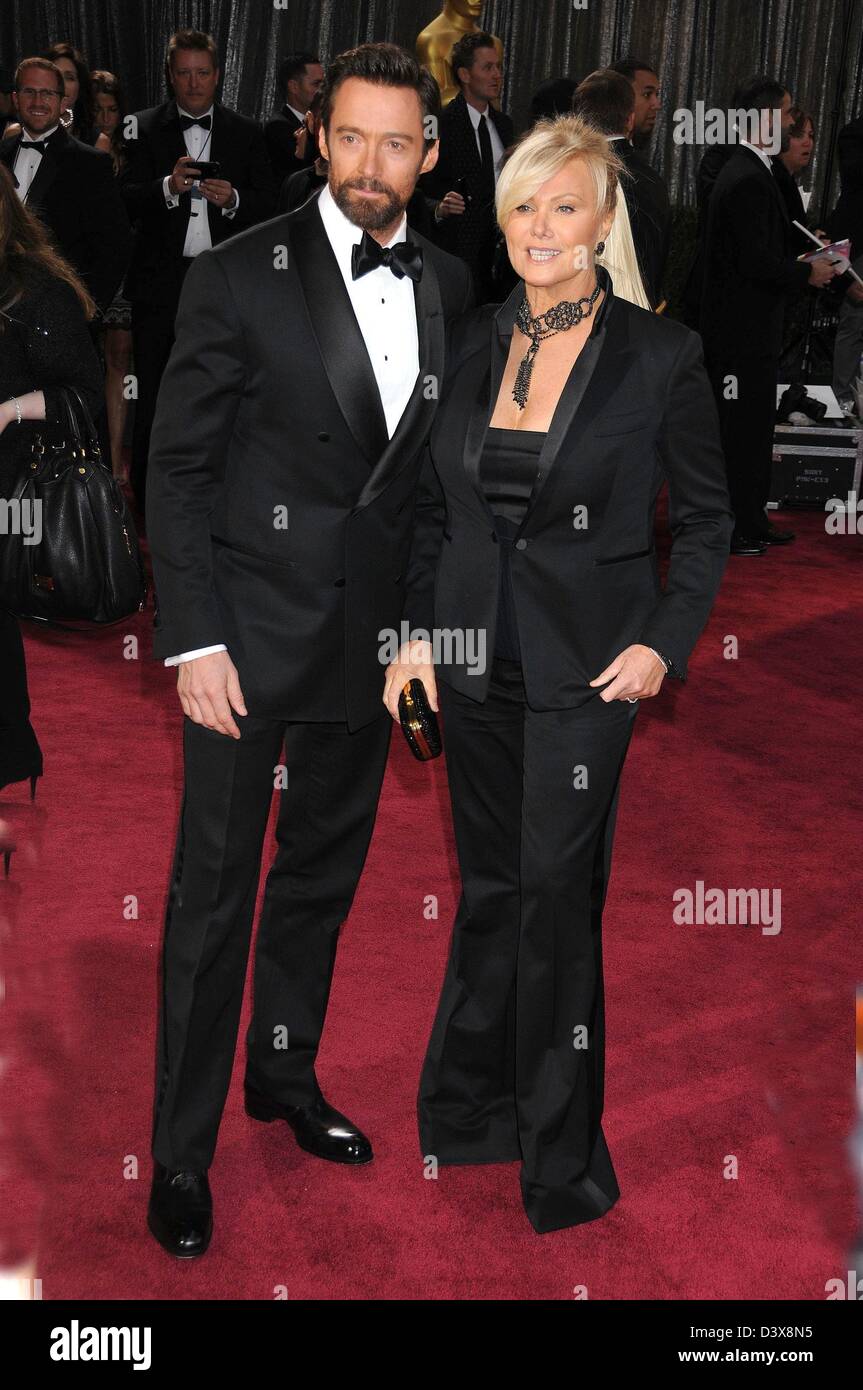 Los Angeles, Kalifornien, USA. 24. Februar 2013. Schauspieler HUGH JACKMAN, statt Frau bei der 85. Oscarverleihung in Hollywood & Highland Komplex. (Bild Kredit: Kredit: Paul Fenton/ZUMAPRESS.com/Alamy Live-Nachrichten) Stockfoto