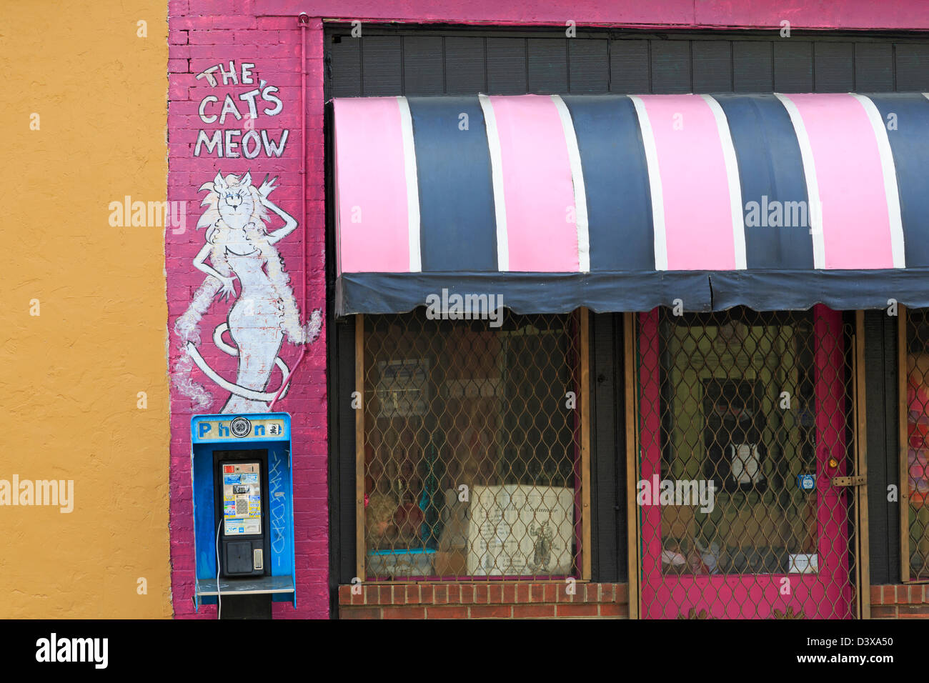 Shop im alten Stadtteil, Knoxville, Tennessee, USA Stockfoto