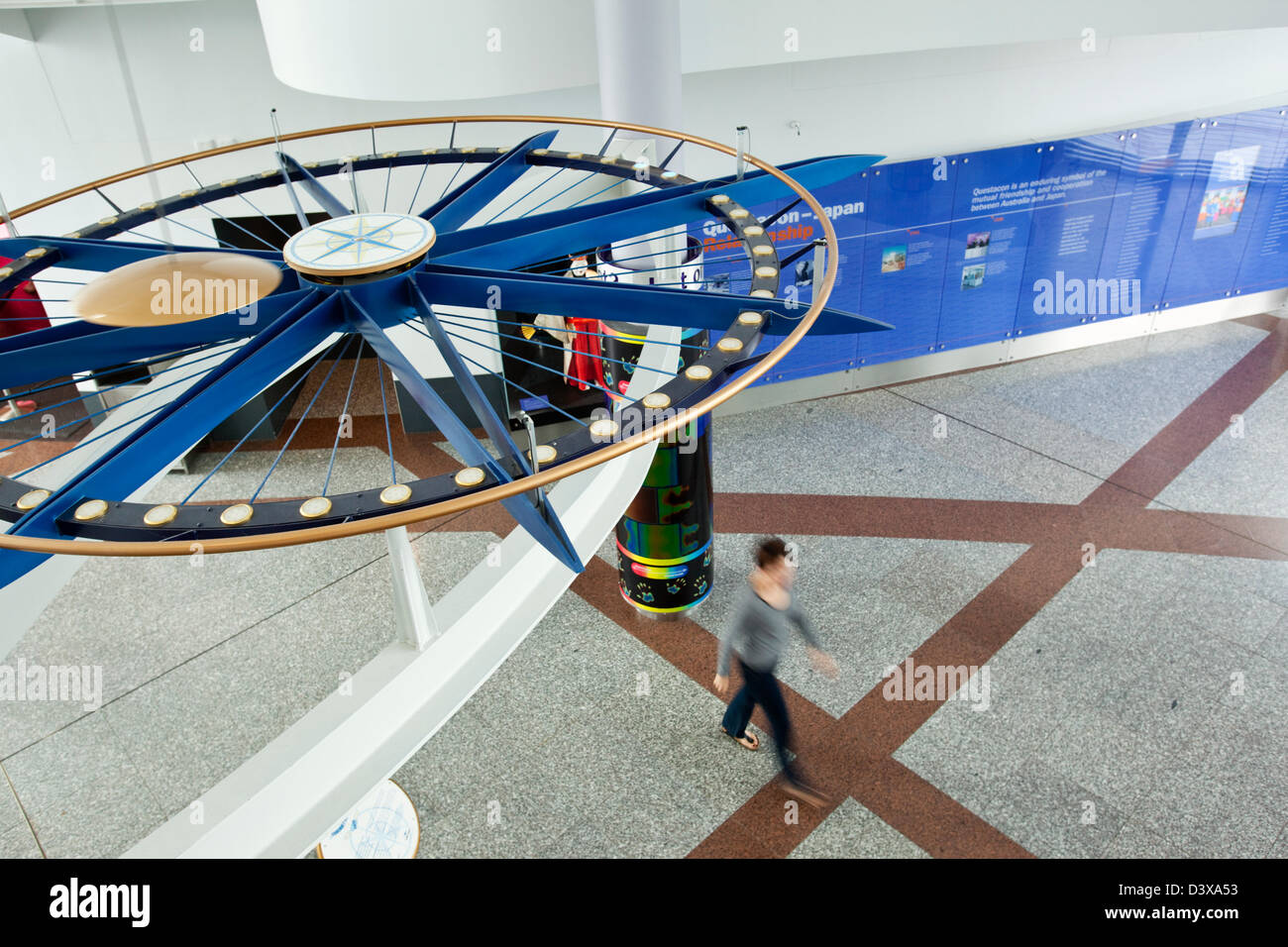 Foyer des Questacon - das National Science and Technology Centre. Canberra, Australian Capital Territory (ACT), Australien Stockfoto
