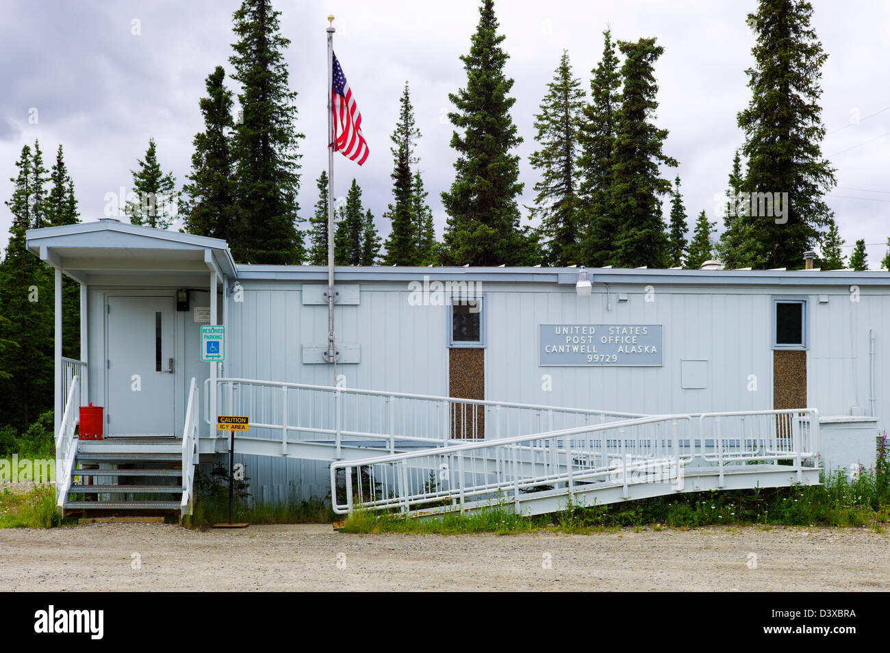 United States Post Office, Cantwell, Alaska, USA Stockfoto
