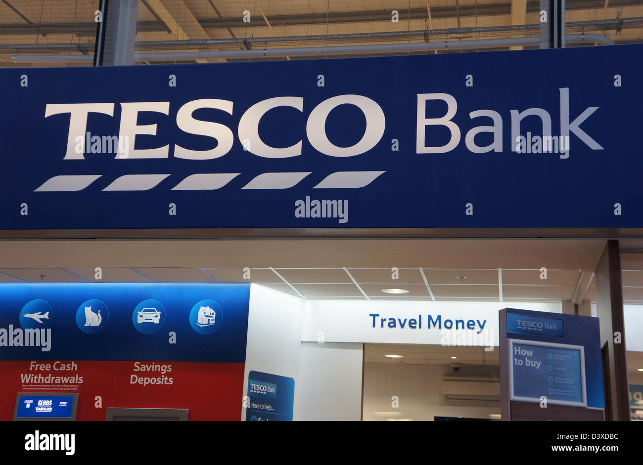 Tesco Bankfiliale - Ricoh Arena coventry Stockfoto