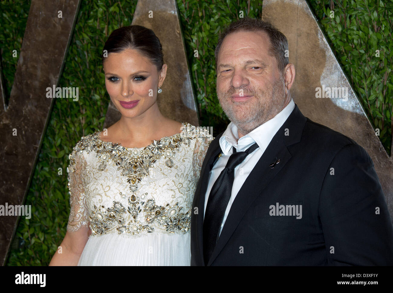 Produzent Harvey Weinstein und Georgina Chapman ankommen auf der Vanity