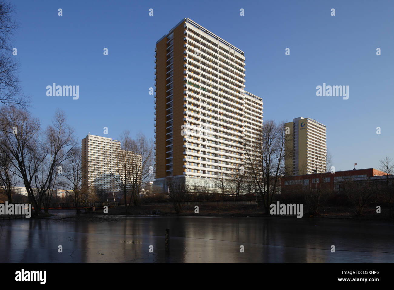 Berlin, Deutschland, auf Platte Helene Weigel in Berlin-Marzahn Stockfoto