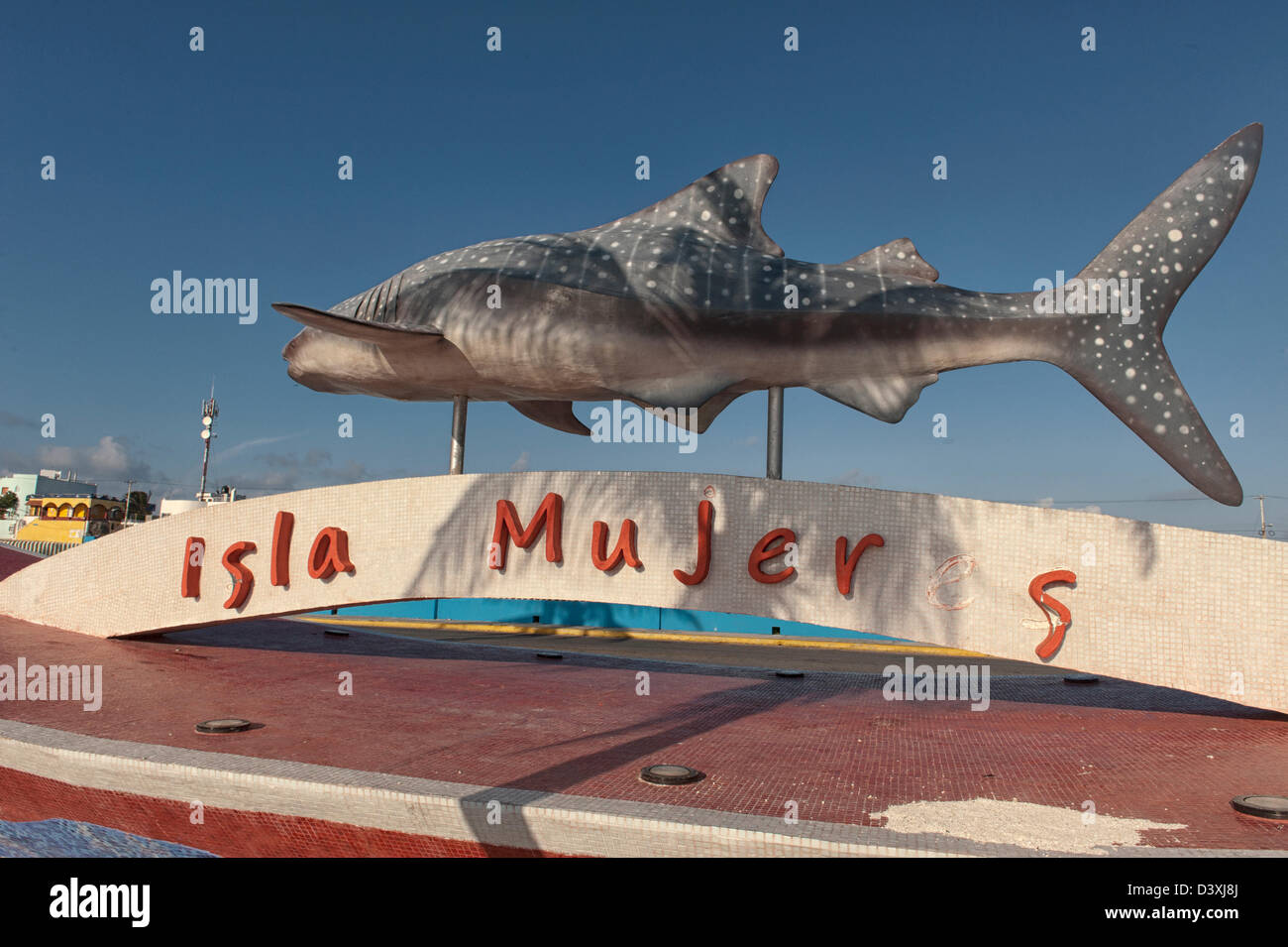 Statue der Walhai in Isla Mujeres, Mexiko Stockfotografie Alamy